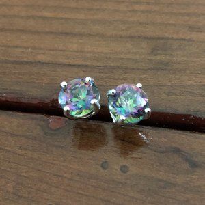 Mystic Topaz 1tcw Stud Earrings